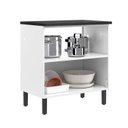 Ver imagem 5 de Balcão Cozinha em Aço 2 Portas 80cm com Tampo New Premium Itatiaia Branco/Nero Marquina