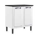 Ver imagem 3 de Balcão Cozinha em Aço 2 Portas 80cm com Tampo New Premium Itatiaia 