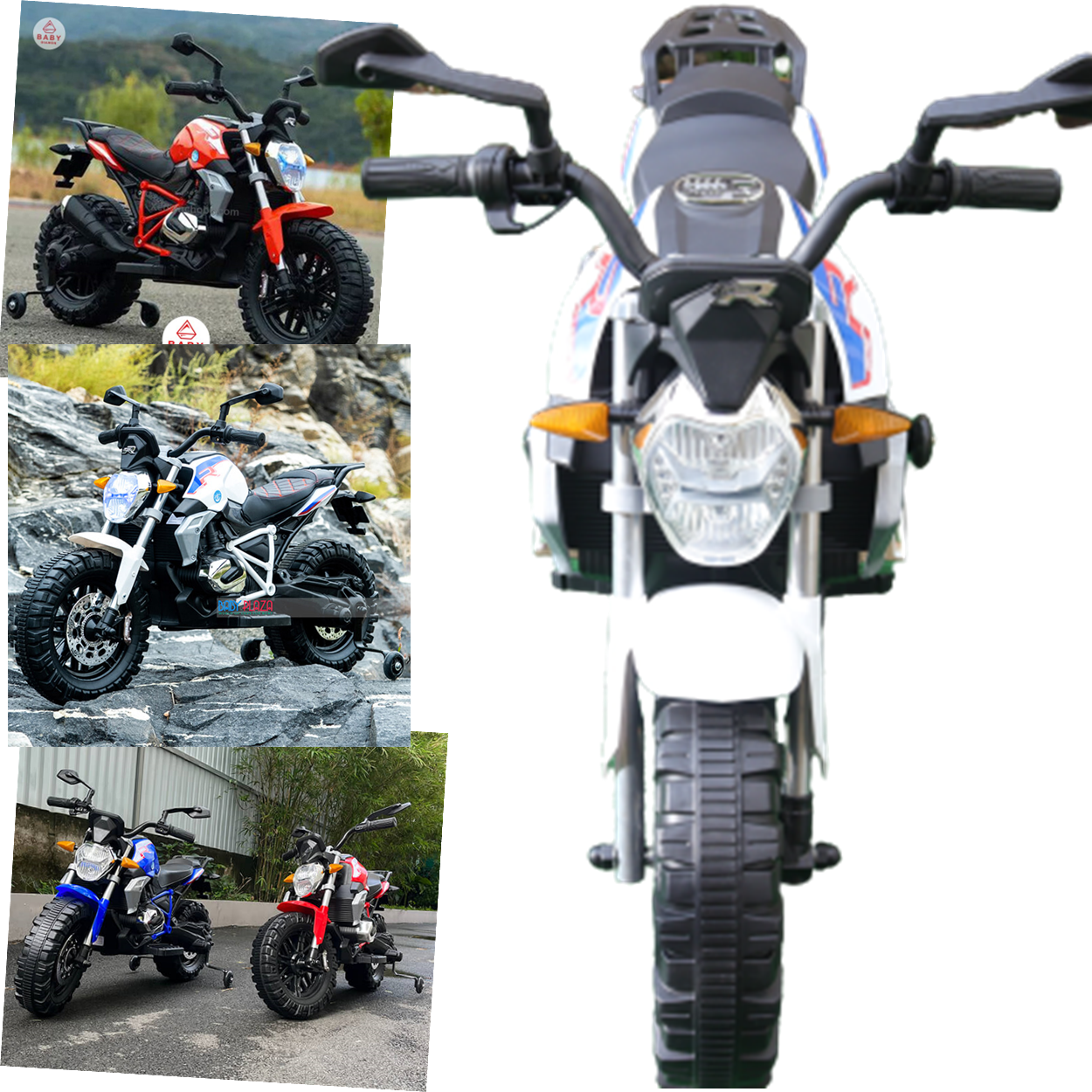 Moto Eletrica Infantil Shiny Toys Ducati Monster 12V Branca - 4