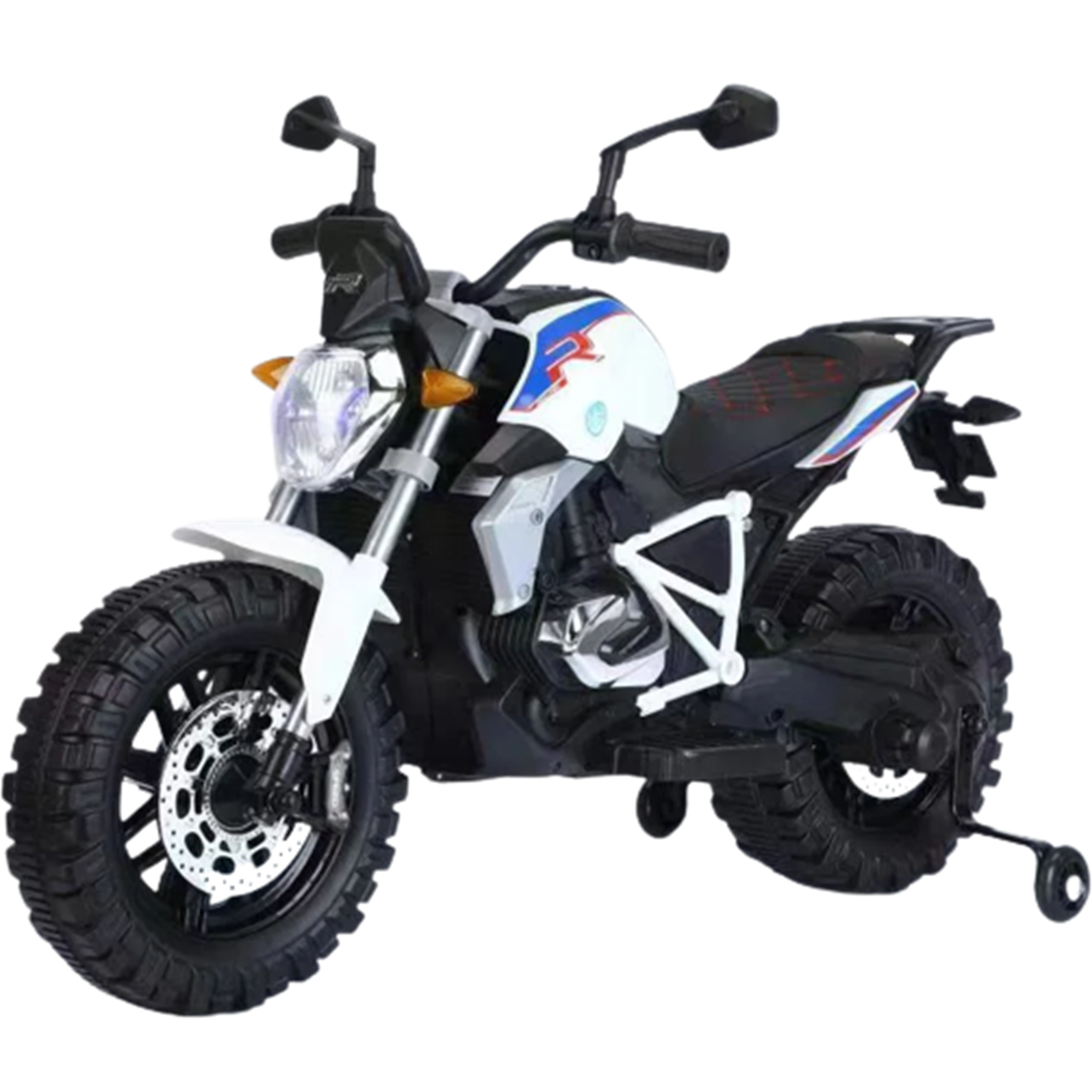 Moto Eletrica Infantil Shiny Toys Ducati Monster 12V Branca - 1