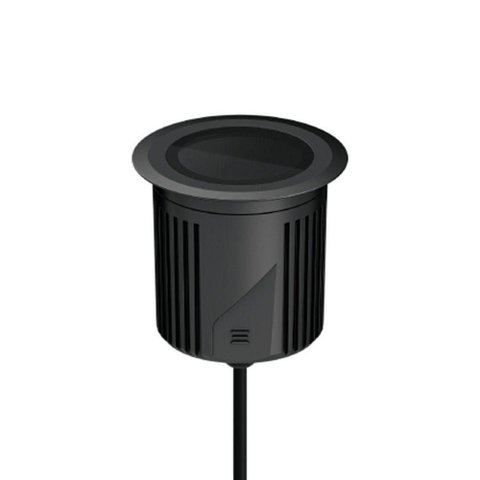 Embutido de Solo Led Stella S.ground 18,5w com Caixa de Instalação Bivolt Preto 3000k Luz Amarela
