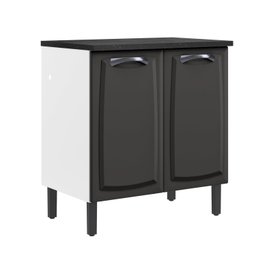 Balcão em Aço 80cm 2 Portas com Tampo New Premium Itatiaia - 2