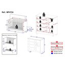 Ver imagem 4 de Berço Americano 3 em 1 com Cômoda 1 Porta 4 Gavetas Fofura Multimóveis Mp4724 Branco/off White