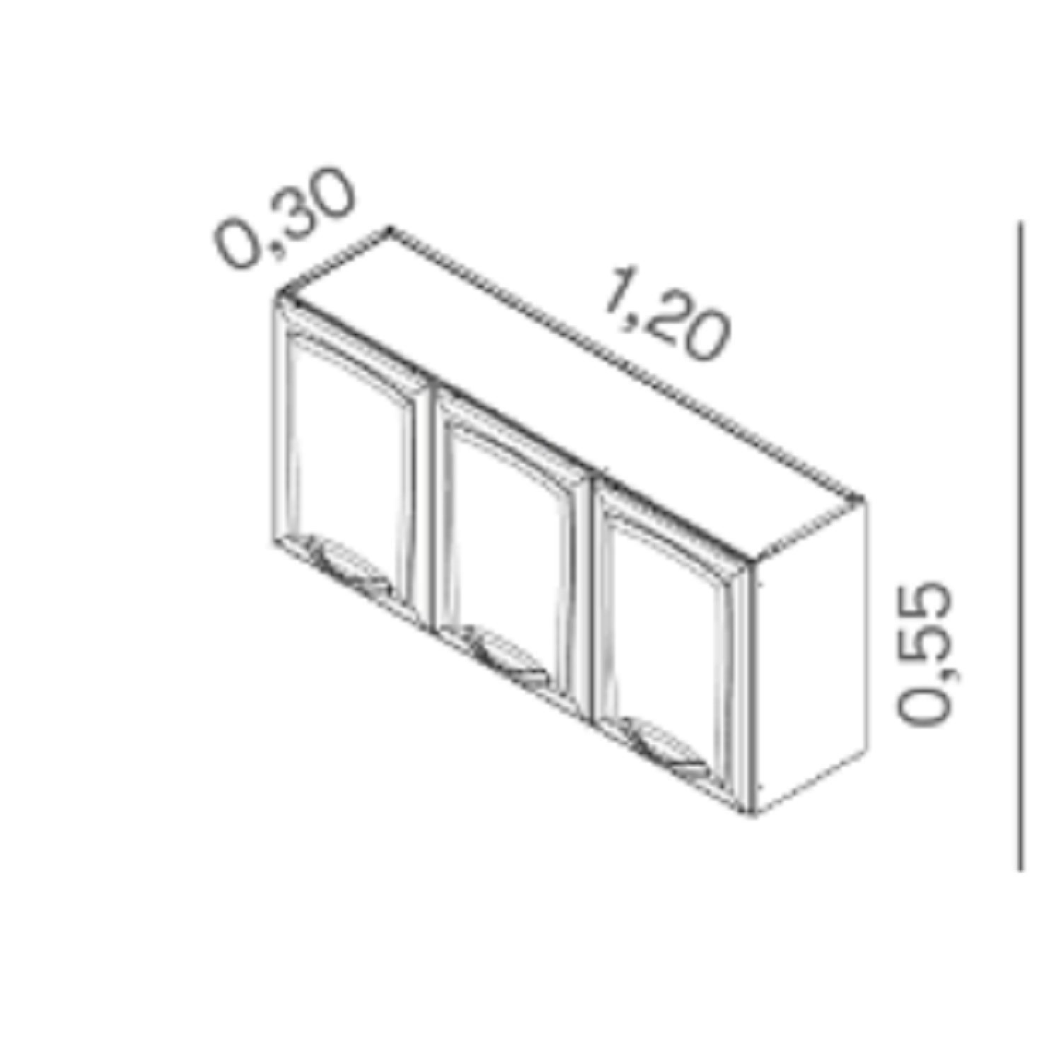 Armário em Aço 120cm 3 Portas New Premium  - 5