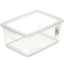 Ver imagem 1 de 12 Caixas Organizadoras com Tampa 15l Plástica Retangular My Closet Ordene Multiuso