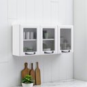 Ver imagem 1 de Armário de Cozinha em Aço 3 Portas 120cm com Vidro New Premium Itatiaia Branco