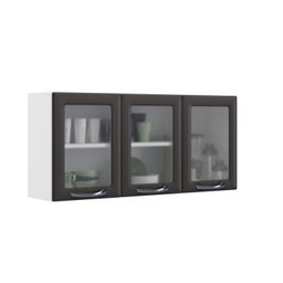 Armário em Aço 120cm 3 Portas com Vidro New Premium Itatiaia - 4