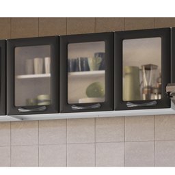 Armário em Aço 120cm 3 Portas com Vidro New Premium Itatiaia - 2