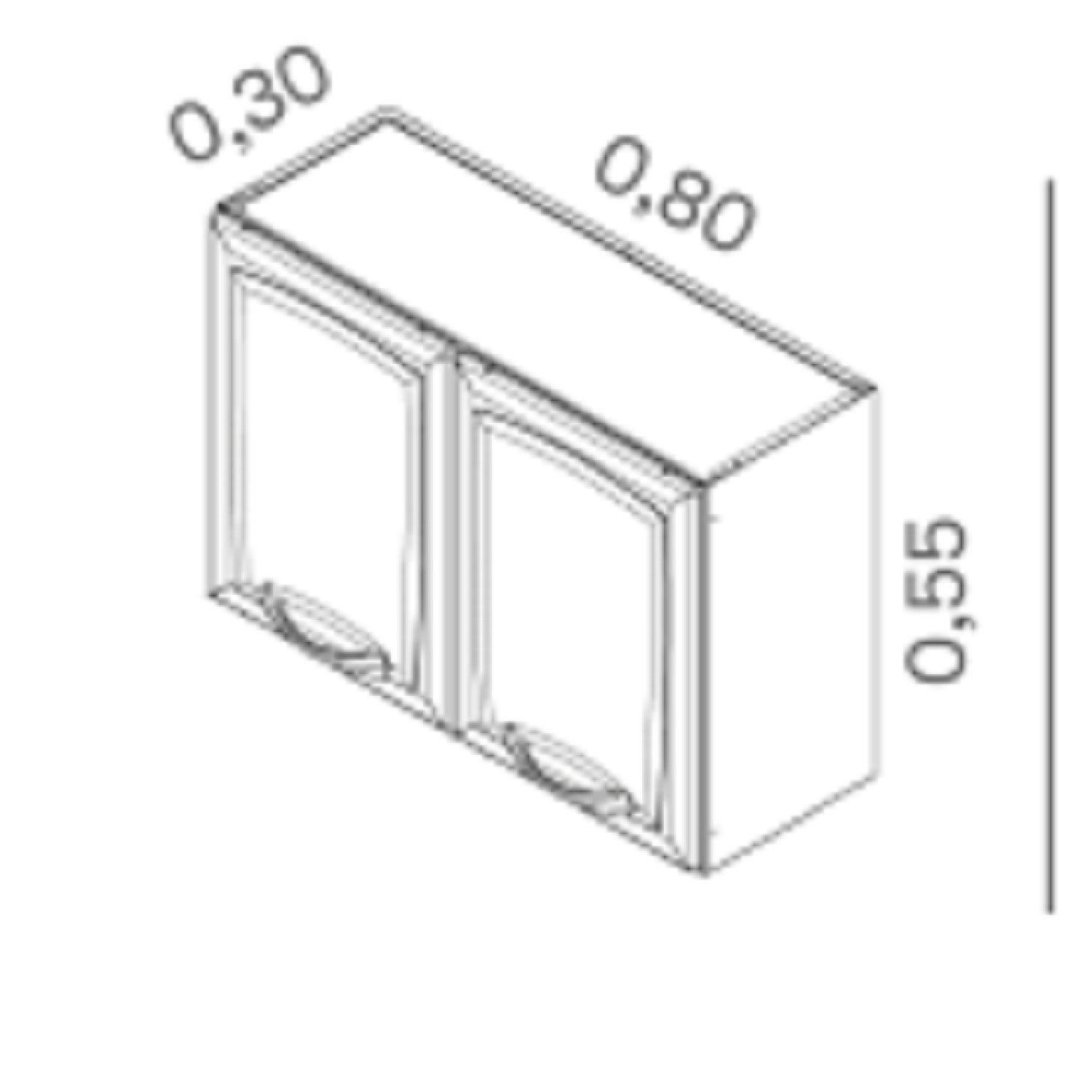 Armário em Aço 80cm 2 Portas New Premium  - 5