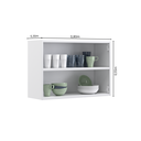 Ver imagem 4 de Armário de Cozinha em Aço 2 Portas 80cm New Premium Itatiaia Cinza/Grafite/Branco