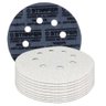 Kit 10 Disco de Lixa Velcro Branco Pluma 8 Furos 115mm Grão 1000 - Starfer - 1