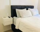 Ver imagem 2 de Kit 2 Mesa de Cabeceira com 2 Gavetas Cor Branco 40x30x30 100% Mdf