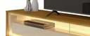 Ver imagem 3 de Rack para Tv 1.7 Retrô com Led Requinte Naturale com Off White - Gelius Móveis
