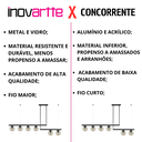 Ver imagem 2 de Luminária Pendente Lustre Jabuticaba Moon Preto com Bolas Globos Esferas Âmbar Moderno Luxo Inl109