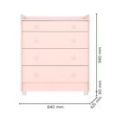 Ver mais imagens de Quarto de Bebê Completo Doce Sonho com Berço Guarda Roupa 2 Portas Cômoda Trocador e Colchão Movellu