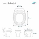 Ver imagem 5 de Assento Sanitário Poliéster Sabatini Branco para Vaso Icasa