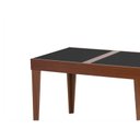 Ver imagem 4 de Mesa de Jantar Extensível 120x80cm Tampo de Vidro Paris Marrom/Imbuia