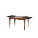 Ver imagem 1 de Mesa de Jantar Extensível 120x80cm Tampo de Vidro Paris 