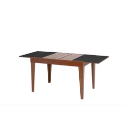Mesa de Jantar Extensível 120x80cm Tampo de Vidro Paris  - 1