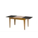 Ver imagem 3 de Mesa de Jantar Extensível Tampo de Vidro 120x80cm Paris