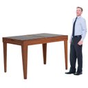 Ver imagem 4 de Mesa de Jantar Extensível Genova Tampo de Vidro 4 a 6 Lugares Mel Vidro Preto