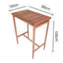 Ver imagem 5 de Conjunto Mesa Bistrô 2 Banquetas Madeira Macica Marrom