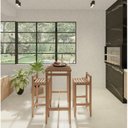 Ver imagem 6 de Conjunto Mesa Bistrô 2 Banquetas Madeira Macica Marrom