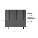 Ver imagem 4 de Cabeceira Estofada Cama Casal Queen Size160 Cm Paolla Linho Cinza
