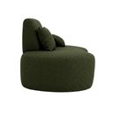 Ver imagem 5 de Sofá 2 Lugares Orgânico Curvo Sala de Estar Living 153 x 80 Pequeno com 3 Almofadas Casa Lar Cor: