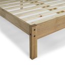 Ver imagem 3 de Cama de Casal de Madeira Maciça Marrom Antique