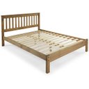 Ver imagem 1 de Cama de Casal de Madeira Maciça Marrom Antique