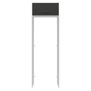 Ver imagem 6 de Porta-Geladeira 73 cm 1 Porta Basculante Branco/Preto Agata Madesa