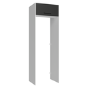 Ver imagem 1 de Porta-Geladeira 73 cm 1 Porta Basculante Branco/Preto Agata Madesa