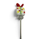 Ver imagem 7 de Kit 4 Garfinhos Natalinos para Petiscos e Aperitivos com Enfeites de Natal a: 2cm L: 13cm C: 10cm