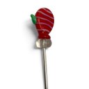 Ver imagem 6 de Kit 4 Garfinhos Natalinos para Petiscos e Aperitivos com Enfeites de Natal a: 2cm L: 13cm C: 10cm