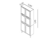 Ver imagem 4 de Paneleiro em Aço 6 Portas 80cm New Premium Itatiaia