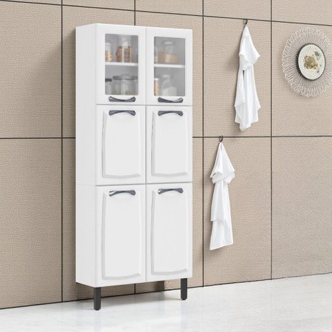 Paneleiro em Aço 6 Portas 80cm New Premium Itatiaia 