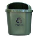 Ver imagem 5 de Cesto Individual Coleta Seletiva 40 L Para Poste Ou Parede:Amarelo