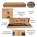 Ver imagem 7 de Sabre para Abrir Espumante Champagne Boccati Caixa Cortiça