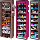 Ver imagem 2 de Sapateira Armário Organizador com 9 Prateleiras – Grande 160cm, Estante Guarda-roupa, Armário Portát