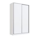 Ver imagem 1 de Guarda Roupa Solteiro 2 Portas 3 Gavetas Branco 147x59,8x235cm Rc2004 Emovell
