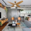 Ver imagem 4 de Ventilador de Teto Com Controle Remoto Natuvent Callis Led 4 Pás Madeira Teca 6500k Branco Frio, Luz