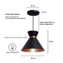 Ver imagem 3 de Lustre Luminaria Pendente Luxo Casa