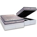 Ver imagem 1 de Cama Box Baú King: Colchão Molas Ensacadas Paropas Masterpocket Blue + Base White(193x203)