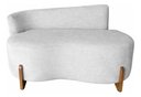 Ver imagem 3 de Namoradeira Lounge Decorativa 150cm Sala Linho:bege/liso