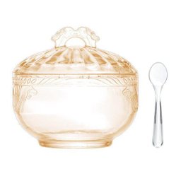 Açucareiro de Cristal Ecologico com Colher Imperial Ambar 12cm X 11,5cm - 1