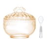 Açucareiro de Cristal Ecologico com Colher Imperial Ambar 12cm X 11,5cm - 1