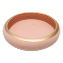 Ver imagem 1 de Vaso Ikebana Baixo Cerâmica Fosca Decor de Plantas Garden - Bege Gold