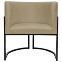 Ver imagem 3 de Kit 2 Poltronas Luna Decorativa Suede Cores Base Ferro Preto