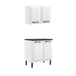 Cozinha Compacta em Aço 2 Peças 4 Portas New Premium Itatiaia - 2